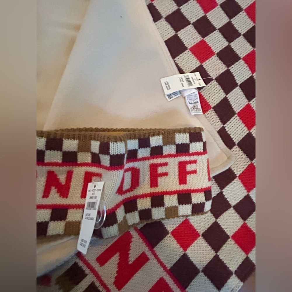 NWT Offline Checkered Blanket Scarf and Headband Set - Picture 10 of 12